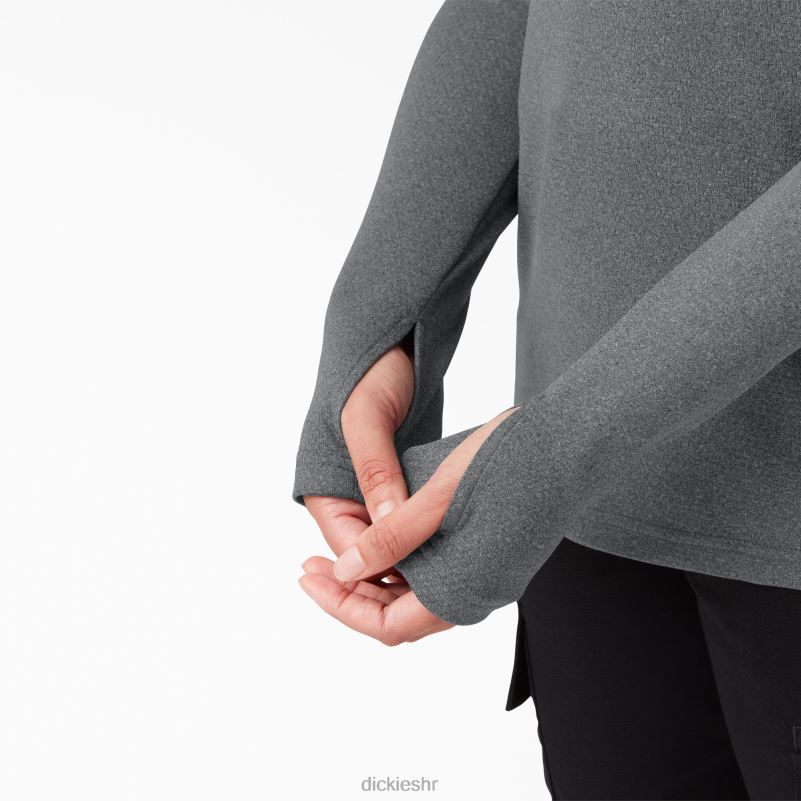 temp-iq 365 majica dugih rukava žene Dickies tamno sivi vrijesak (ghf) 6BPL61694 odjeća