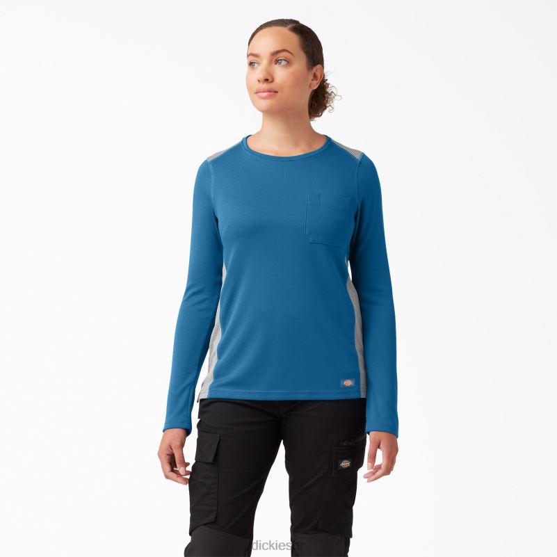 temp-iq 365 majica dugih rukava žene Dickies vallarta plava (v2b) 6BPL61696 odjeća