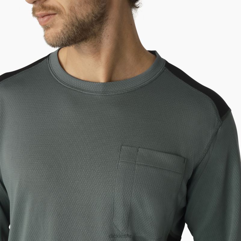 temp-iq 365 majica dugih rukava muškarci Dickies Lincoln Green (ln) 6BPL6704 odjeća