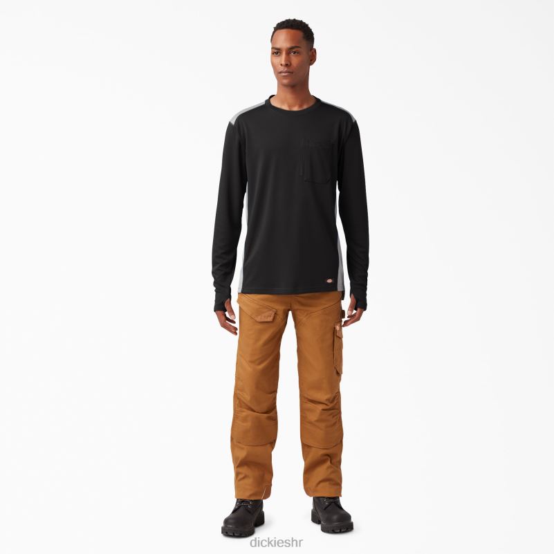 temp-iq 365 majica dugih rukava muškarci Dickies crna (kbk) 6BPL6703 odjeća