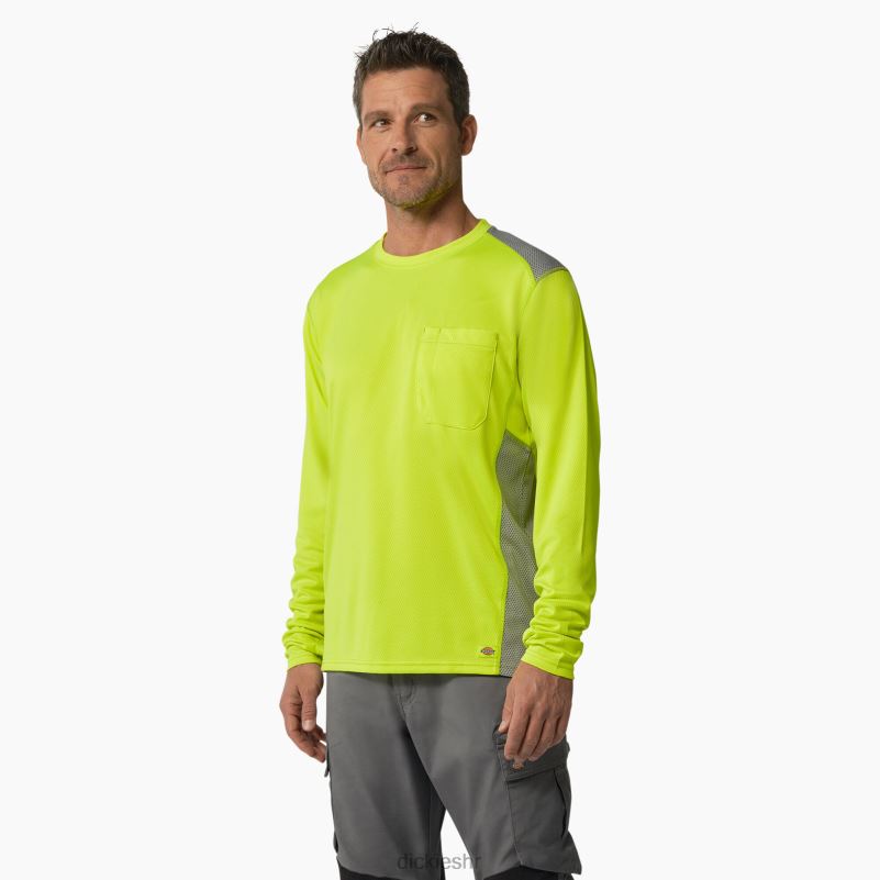 temp-iq 365 majica dugih rukava muškarci Dickies neon žuta (ew) 6BPL6701 odjeća