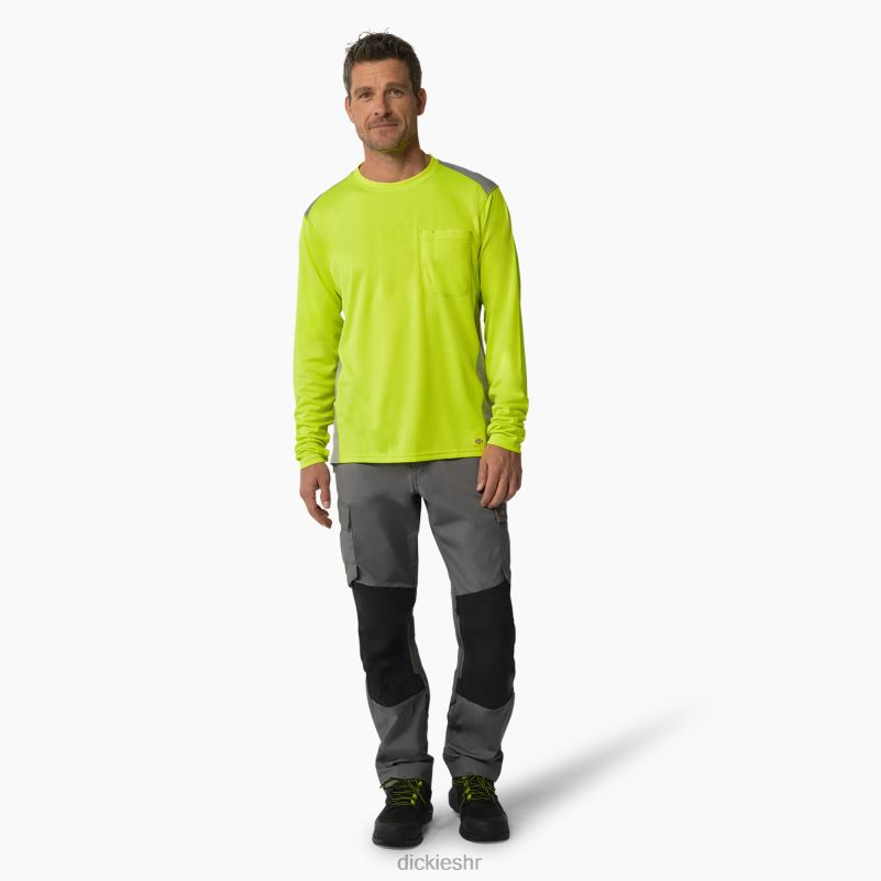 temp-iq 365 majica dugih rukava muškarci Dickies neon žuta (ew) 6BPL6701 odjeća