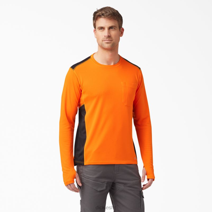temp-iq 365 majica dugih rukava muškarci Dickies neonska narančasta (na) 6BPL6705 odjeća