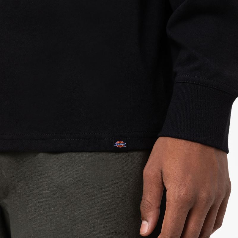 union springs majica dugih rukava muškarci Dickies crna (kbk) 6BPL6835 odjeća