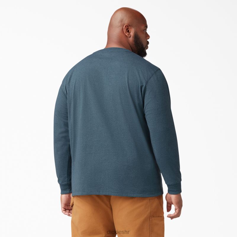 vrijeskasta majica dugih rukava teške kategorije muškarci Dickies baltičko plava (pupoljak) 6BPL6715 odjeća