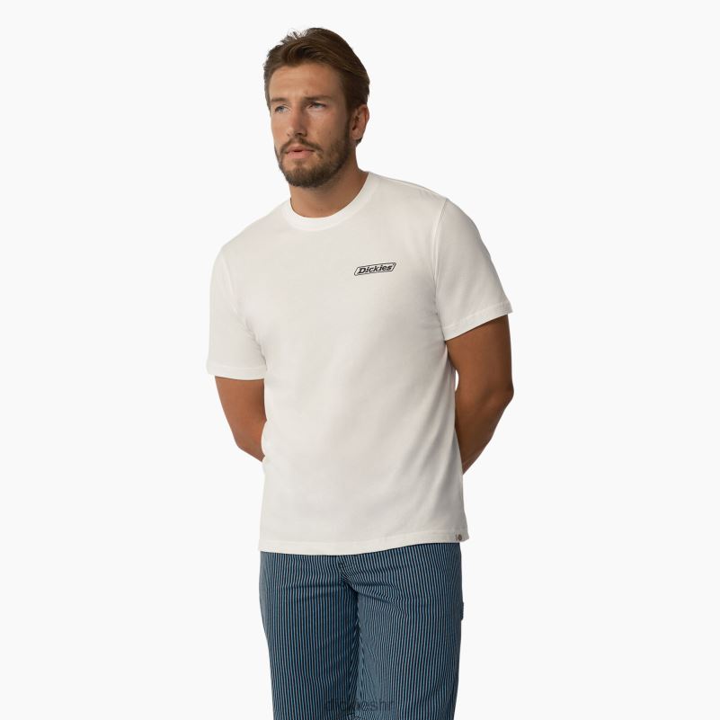 Roseburg majica kratkih rukava muškarci Dickies bijelo (wh) 6BPL6584 odjeća