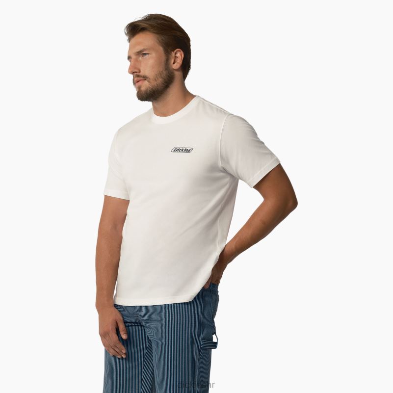 Roseburg majica kratkih rukava muškarci Dickies bijelo (wh) 6BPL6584 odjeća