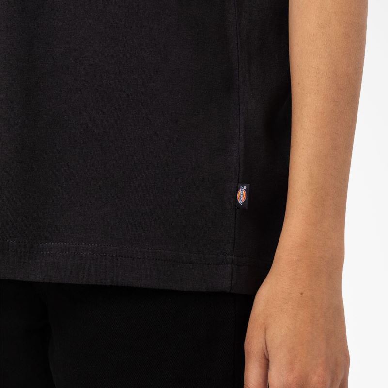 Summerdale majica kratkih rukava žene Dickies crna (kbk) 6BPL61981 odjeća