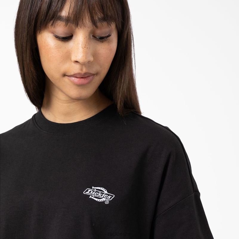 Summerdale majica kratkih rukava žene Dickies crna (kbk) 6BPL61981 odjeća