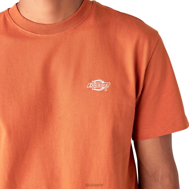 Summerdale majica kratkih rukava muškarci Dickies bombay smeđa (b2b) 6BPL6581 odjeća