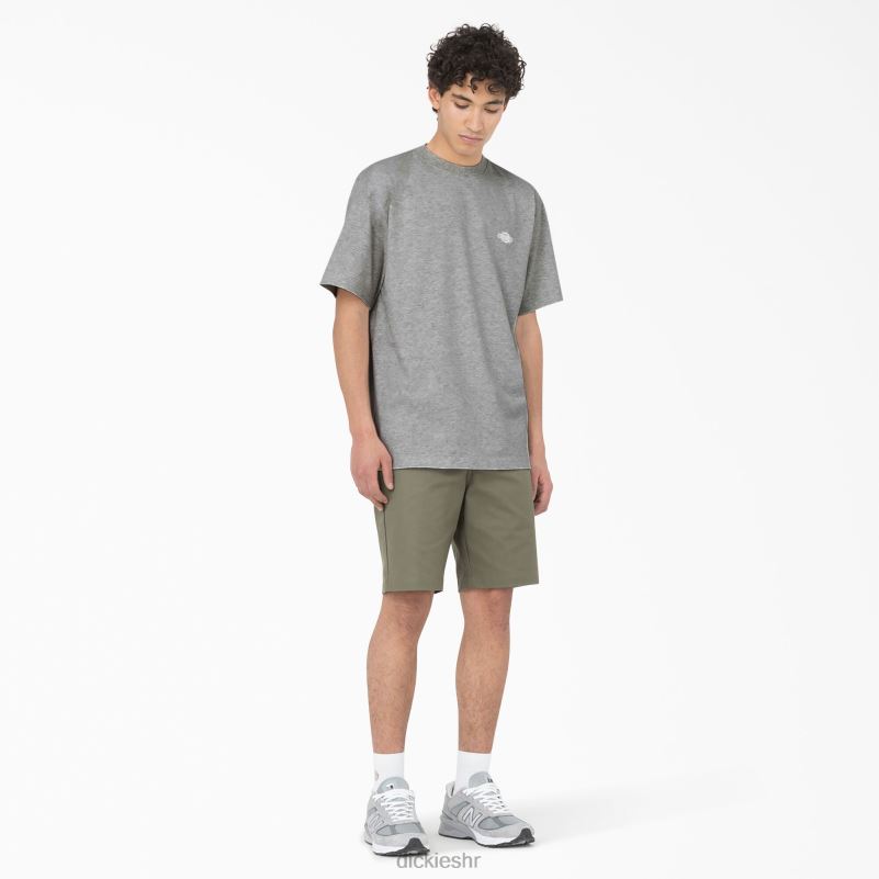 Summerdale majica kratkih rukava muškarci Dickies vrijesak sivi (hg) 6BPL6582 odjeća