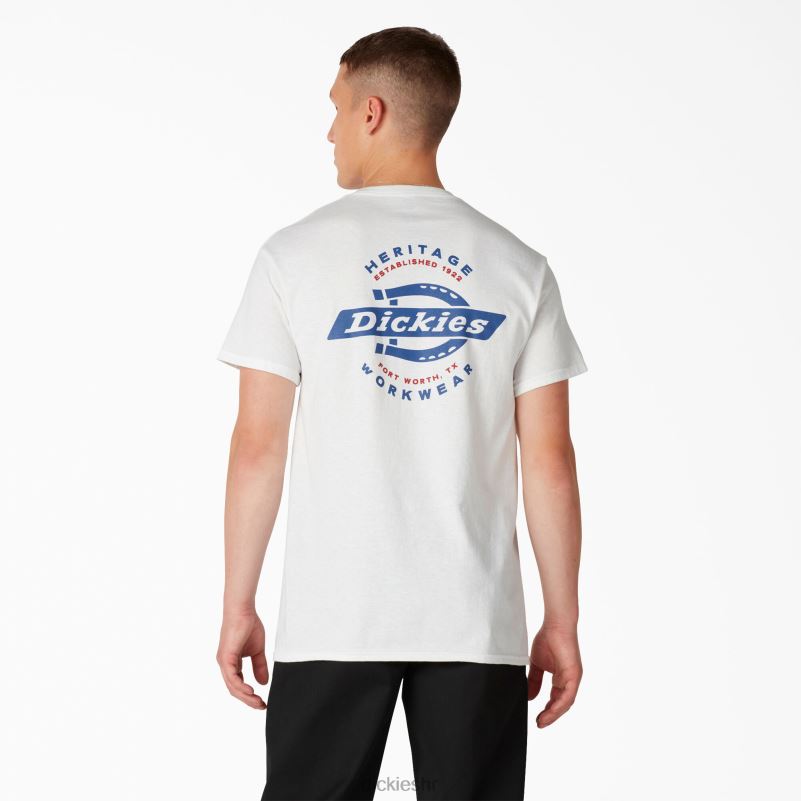 baštinska grafička majica muškarci Dickies bijelo (wh) 6BPL6905 odjeća