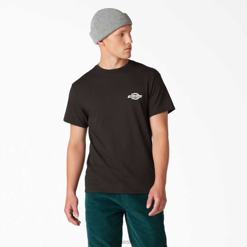 baštinska grafička majica muškarci Dickies crna (bk) 6BPL6903 odjeća