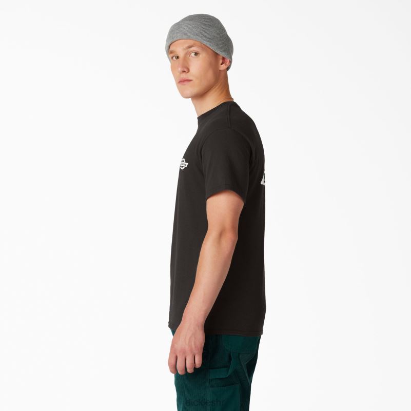 baštinska grafička majica muškarci Dickies crna (bk) 6BPL6903 odjeća