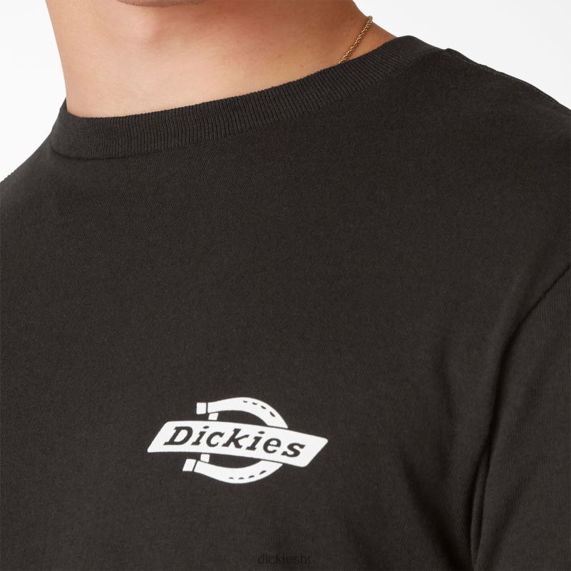 baštinska grafička majica muškarci Dickies crna (bk) 6BPL6903 odjeća