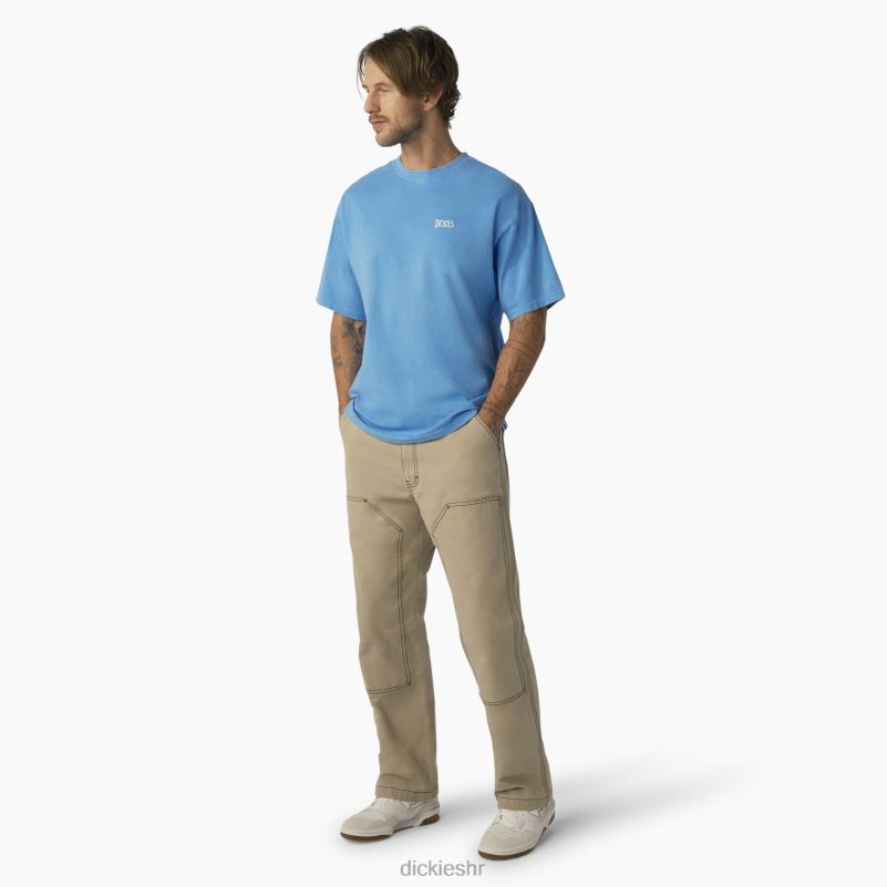 bandon majica kratkih rukava muškarci Dickies azurno plavi pigment za pranje (awg) 6BPL6788 odjeća