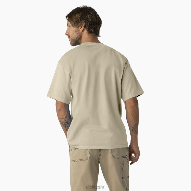 bandon majica kratkih rukava muškarci Dickies pranje pigmenta pustinjskog pijeska (dwm) 6BPL6790 odjeća