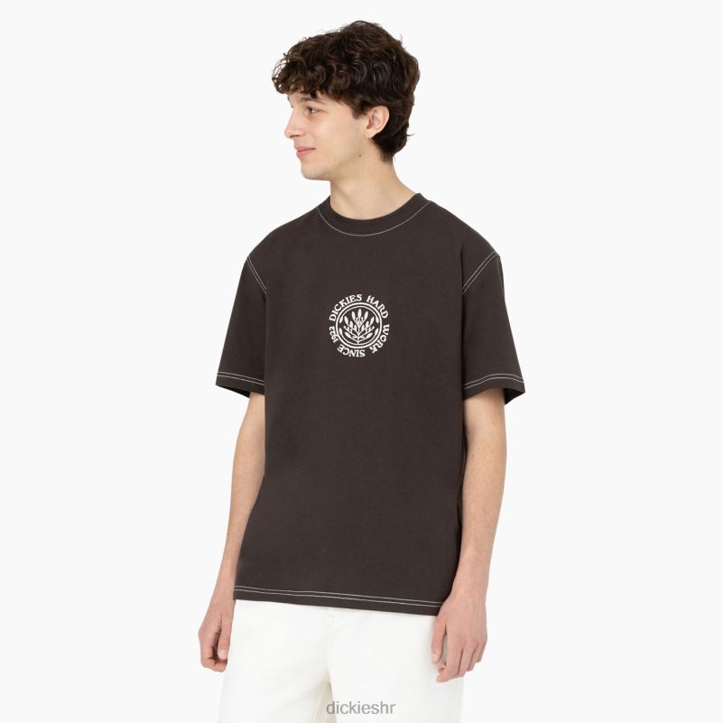 beavertown majica kratkih rukava muškarci Dickies tamno smeđa (db) 6BPL6874 odjeća
