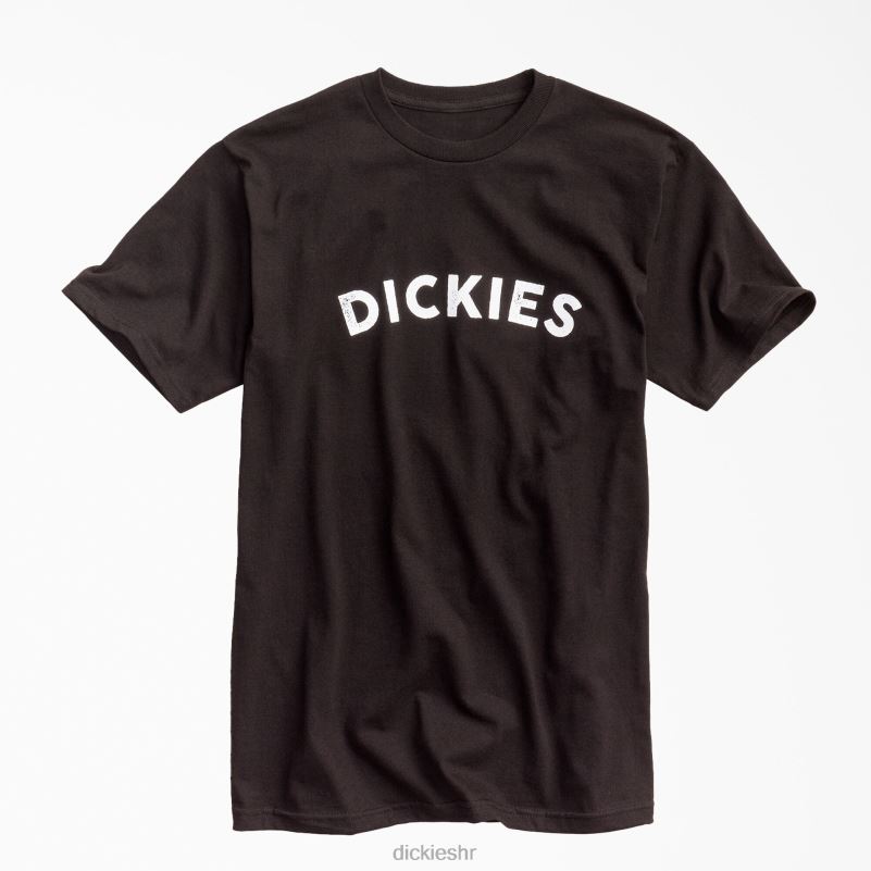 blok tekstualna grafička majica muškarci Dickies crna (kbk) 6BPL6907 odjeća