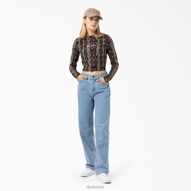 camden skraćena majica dugih rukava žene Dickies crna (kbk) 6BPL62159 odjeća