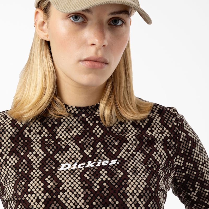 camden skraćena majica dugih rukava žene Dickies crna (kbk) 6BPL62159 odjeća