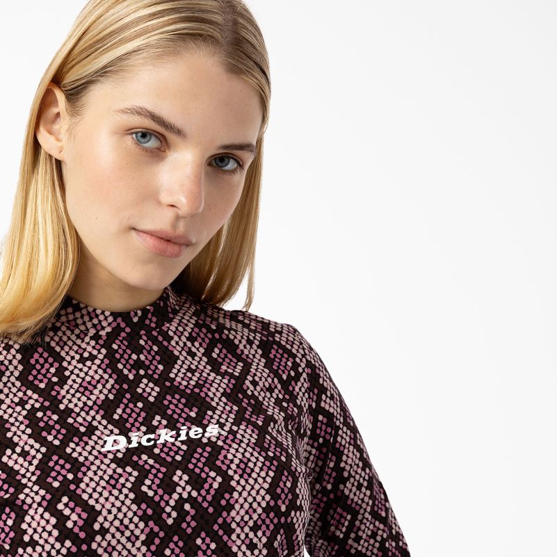 camden skraćena majica dugih rukava žene Dickies svijetlo ružičasta (bpi) 6BPL62158 odjeća