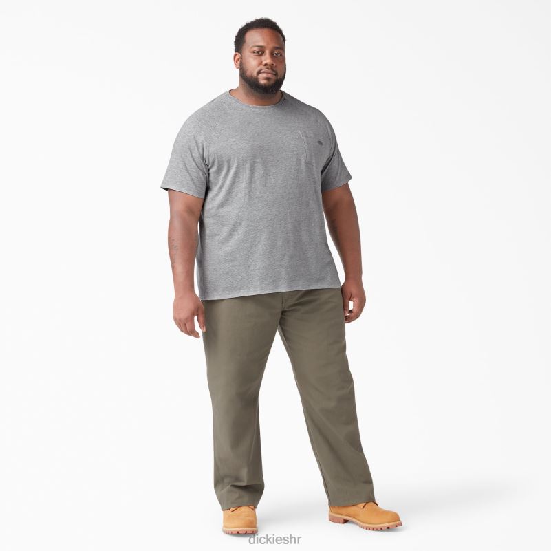 cool majica kratkih rukava muškarci Dickies vrijesak sivi (hg) 6BPL6546 odjeća