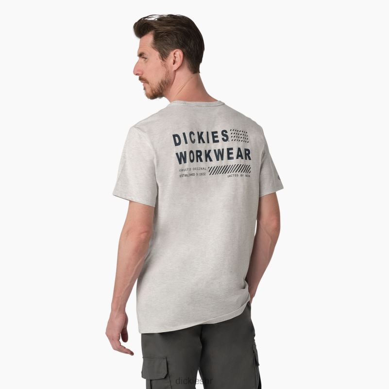 grafička majica performansi hlađenja muškarci Dickies pepeljasto siva (ag) 6BPL6899 odjeća