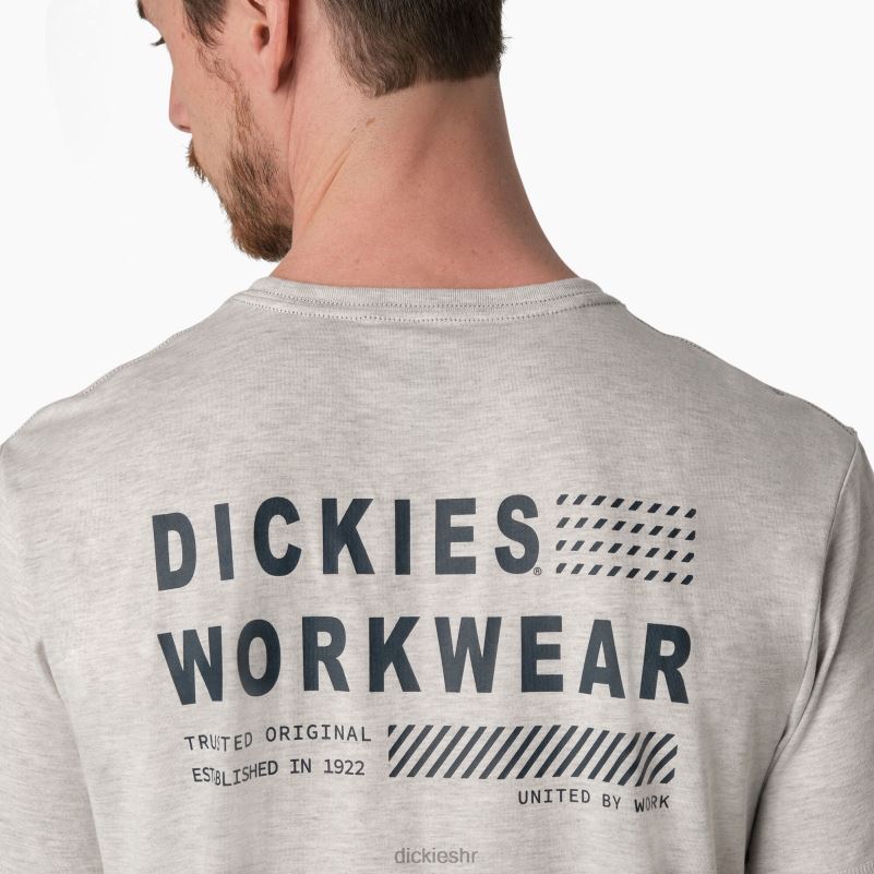 grafička majica performansi hlađenja muškarci Dickies pepeljasto siva (ag) 6BPL6899 odjeća