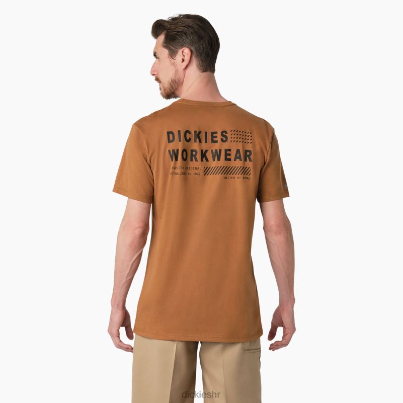 grafička majica performansi hlađenja muškarci Dickies smeđa patka (bd) 6BPL6900 odjeća