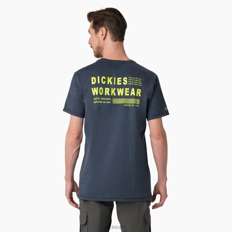 grafička majica performansi hlađenja muškarci Dickies tamnoplavi vrijesak (dnh) 6BPL6901 odjeća