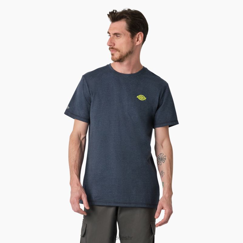 grafička majica performansi hlađenja muškarci Dickies tamnoplavi vrijesak (dnh) 6BPL6901 odjeća