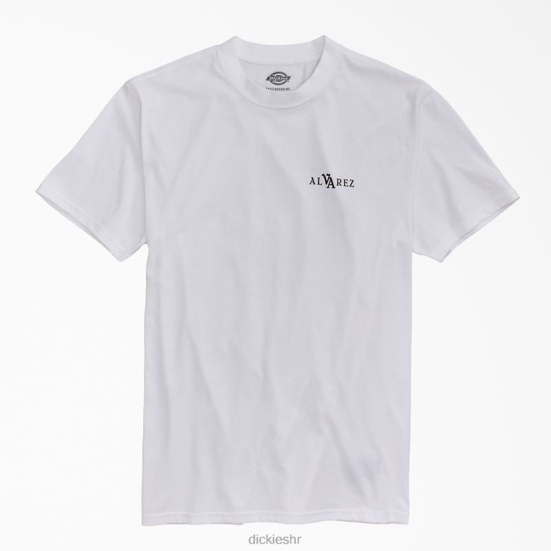 grafička majica vincent alvarez muškarci Dickies bijelo (wh) 6BPL6913 odjeća