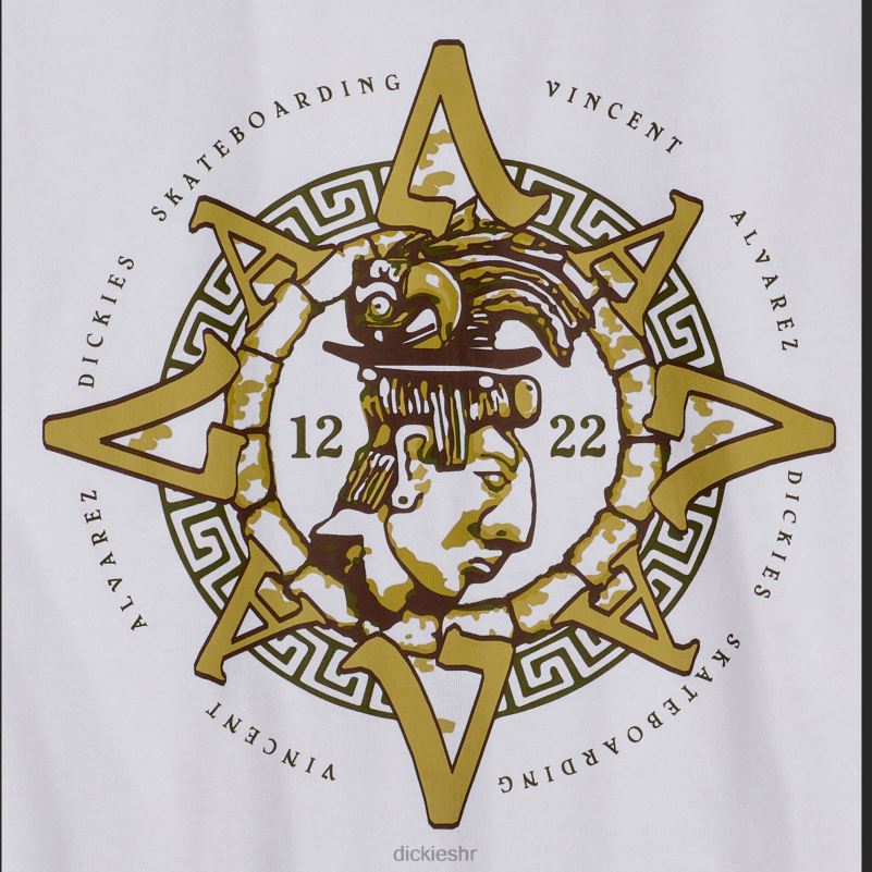 grafička majica vincent alvarez muškarci Dickies bijelo (wh) 6BPL6913 odjeća