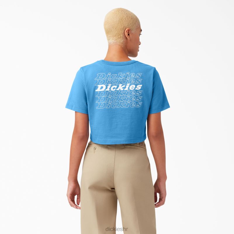 grafički skraćena majica žene Dickies svijetli kobalt (b2t) 6BPL62148 odjeća