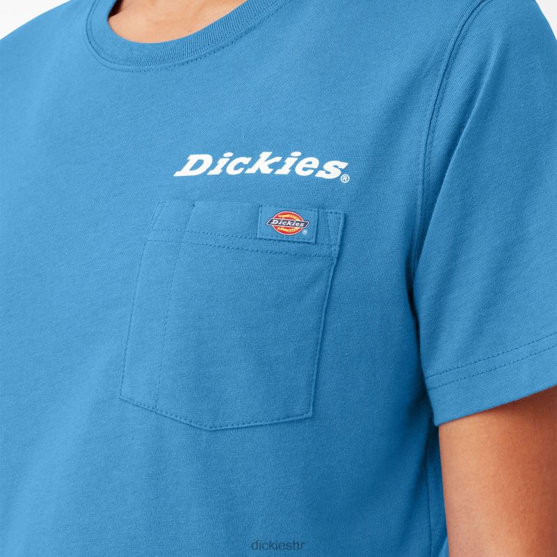 grafički skraćena majica žene Dickies svijetli kobalt (b2t) 6BPL62148 odjeća