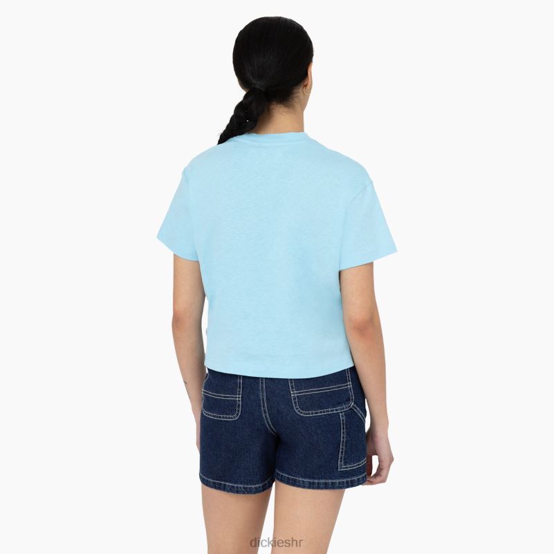hrastova skraćena majica žene Dickies nebesko plava (su9) 6BPL62044 odjeća