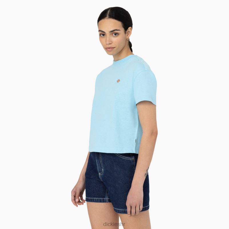 hrastova skraćena majica žene Dickies nebesko plava (su9) 6BPL62044 odjeća