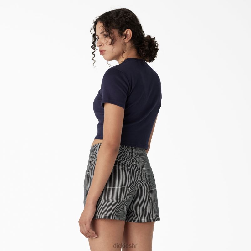izvezena skraćena majica za bebe žene Dickies mornarska tinta (ik) 6BPL62195 odjeća