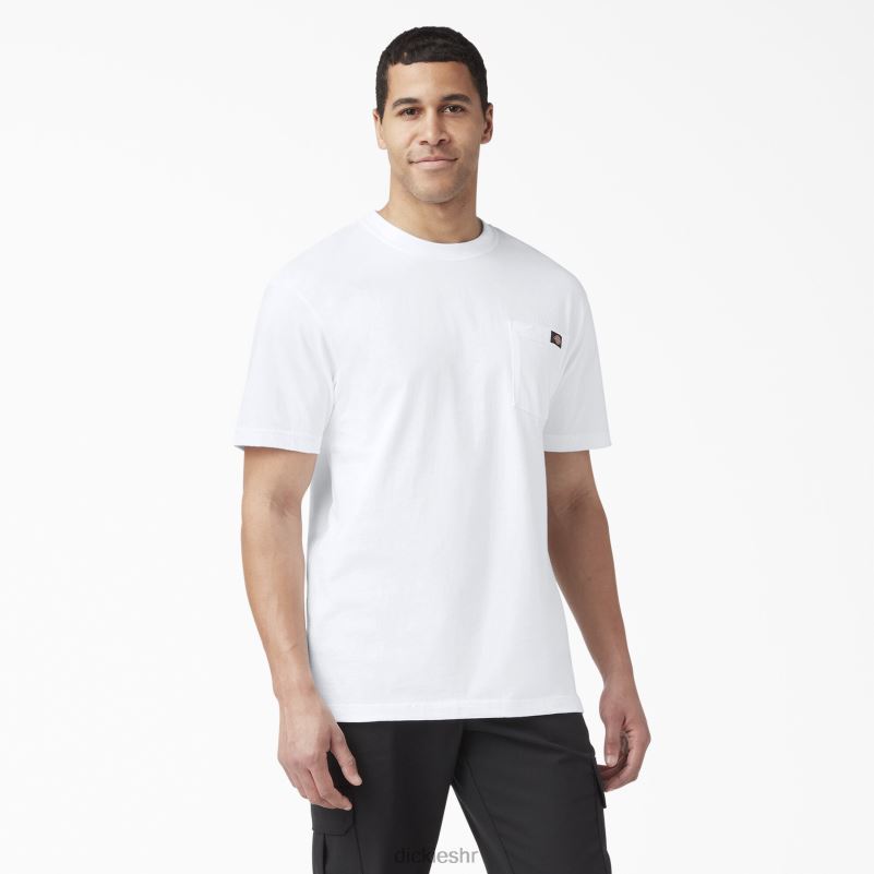 lagana majica s džepovima kratkih rukava muškarci Dickies bijelo (wh) 6BPL6576 odjeća