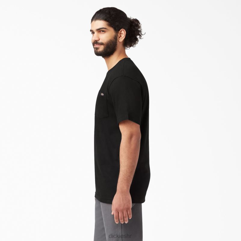 lagana majica s džepovima kratkih rukava muškarci Dickies crna (bk) 6BPL6573 odjeća