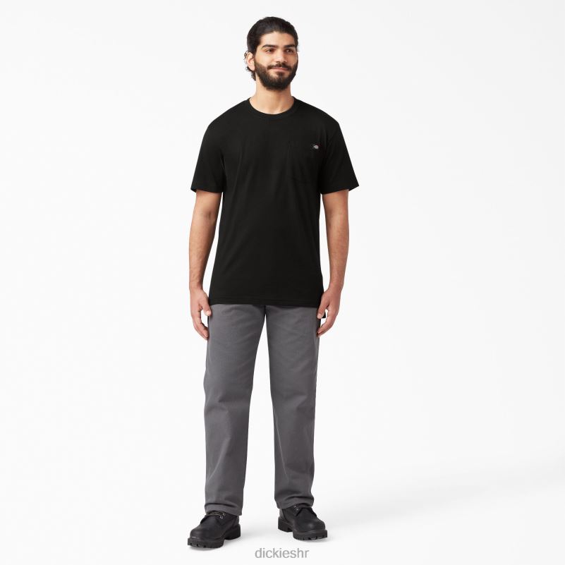 lagana majica s džepovima kratkih rukava muškarci Dickies crna (bk) 6BPL6573 odjeća