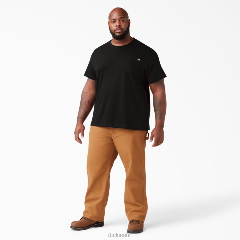 lagana majica s džepovima kratkih rukava muškarci Dickies crna (bk) 6BPL6573 odjeća
