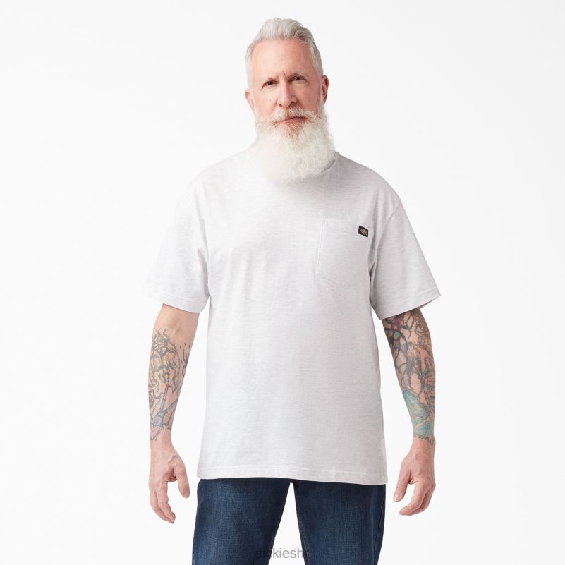 lagana majica s džepovima kratkih rukava muškarci Dickies pepeljasto siva (ag) 6BPL6572 odjeća