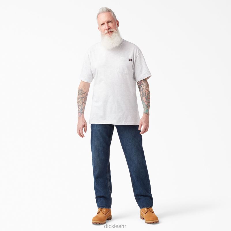 lagana majica s džepovima kratkih rukava muškarci Dickies pepeljasto siva (ag) 6BPL6572 odjeća