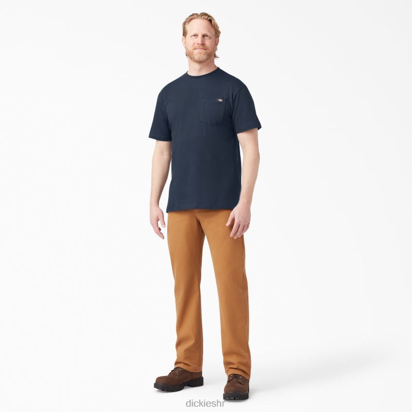 lagana majica s džepovima kratkih rukava muškarci Dickies tamnoplava (dn) 6BPL6575 odjeća