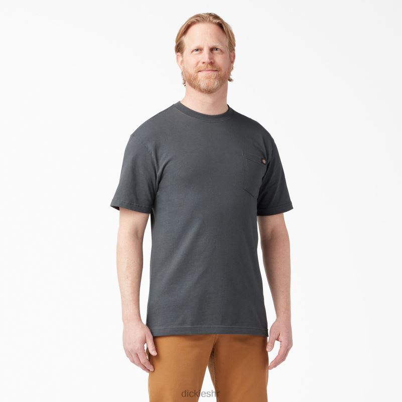 lagana majica s džepovima kratkih rukava muškarci Dickies ugljen siva (ch) 6BPL6574 odjeća