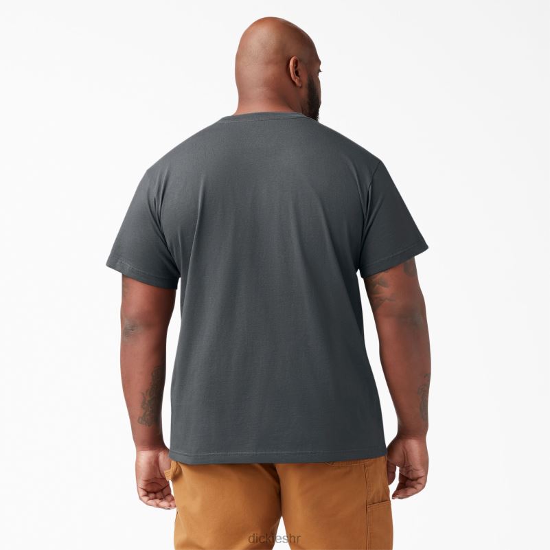 lagana majica s džepovima kratkih rukava muškarci Dickies ugljen siva (ch) 6BPL6574 odjeća