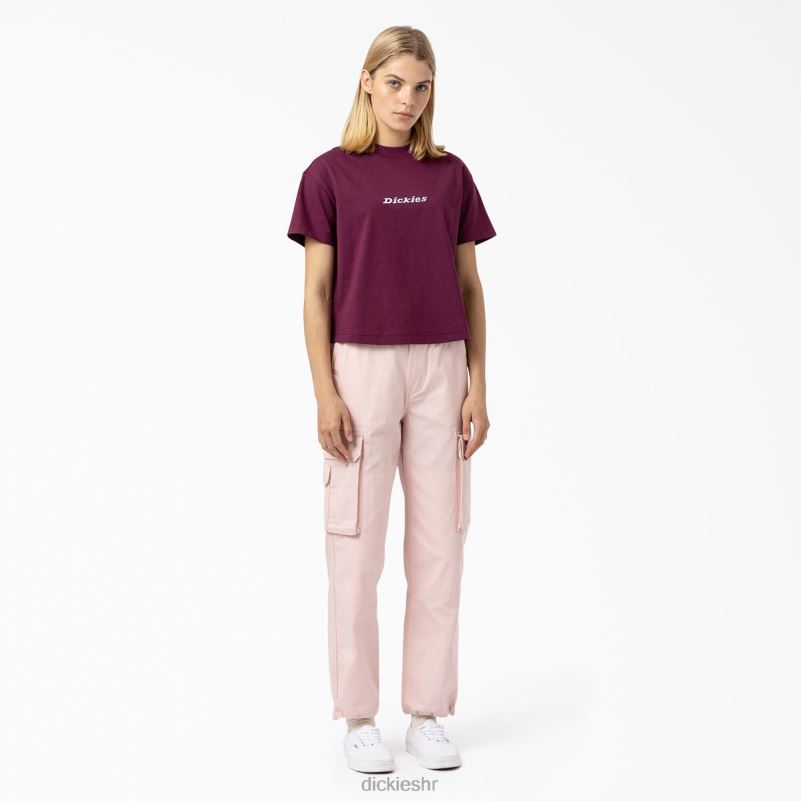 loretto skraćena majica žene Dickies vino od grožđa (gw9) 6BPL62178 odjeća