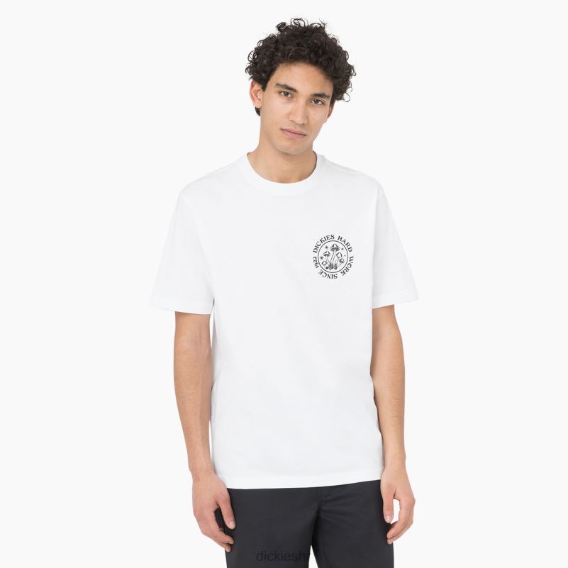 majica kratkih rukava bayside gardens muškarci Dickies bijelo (wh) 6BPL6586 odjeća